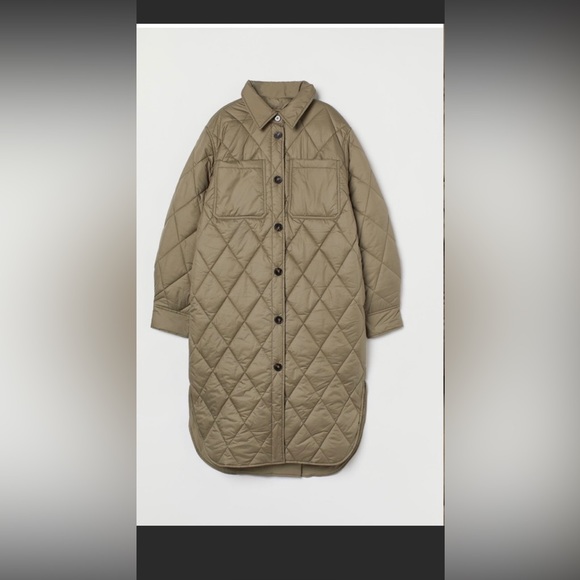 H M Jackets Coats Restocked Limited Time Offer Hm Quilted Shirt